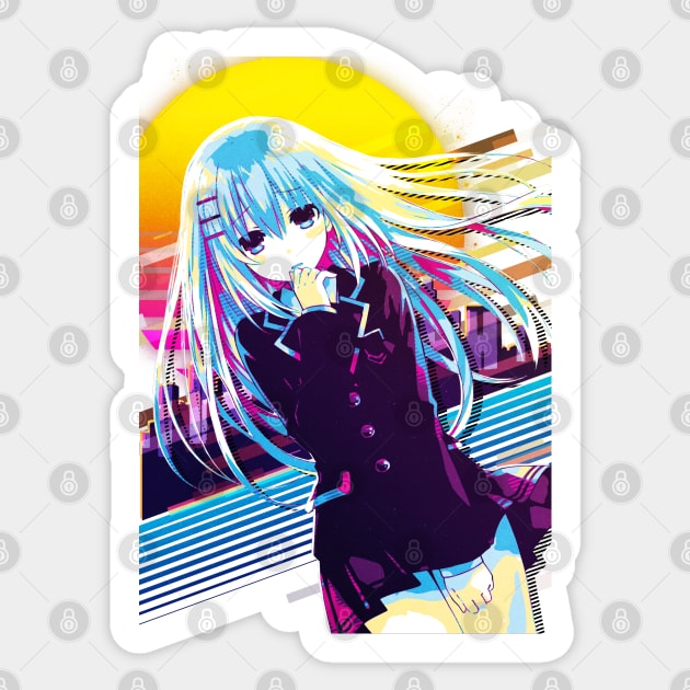 Date A Live - Origami Tobiichi Sticker by 80sRetro